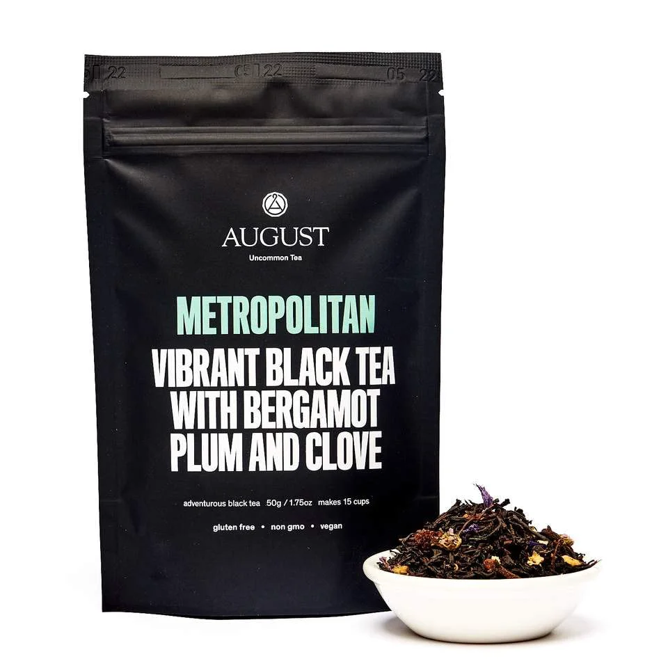 Sophisticated August Uncommon Metropolitan Bergamot Plum Earl Grey Black Tea Premium Material