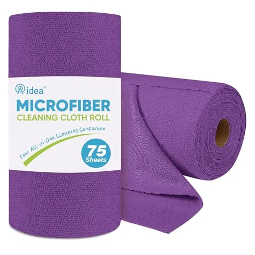 Detailed Microfiber Cleaning Cloth Roll 75 Count Verified
