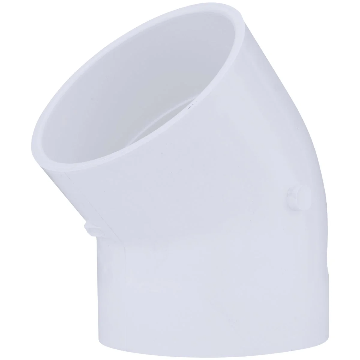Long-Lasting Charlotte Pipe 4 In. Slip x Slip Schedule 40 45 Deg. PVC Elbow 1 8 Bend Pure