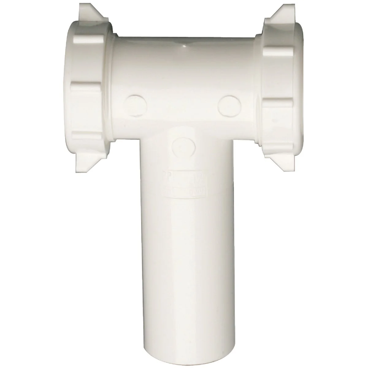 Dependable Do it 1-1 2 In. White Plastic Center Outlet Tee and Tailpiece Slip Joint Eco-Friendly