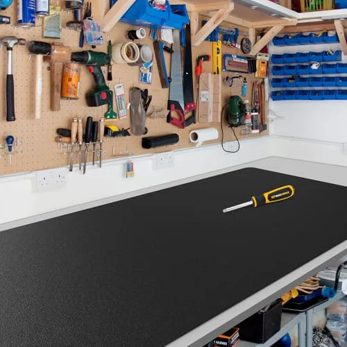 Crafted Black Plastic Table Cover Protector Solid
