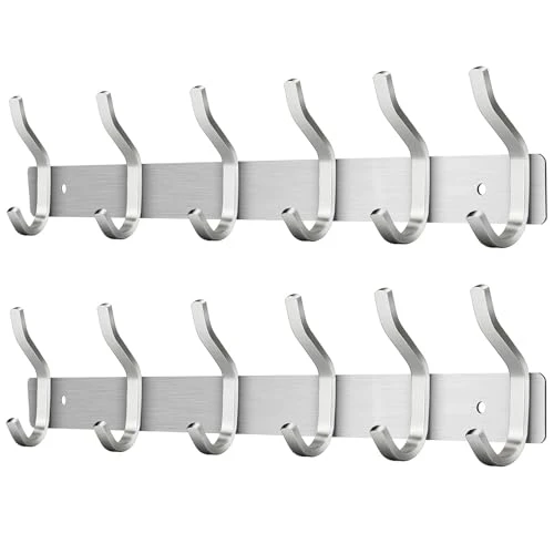 Clean 2 Pack Coat Rack Wall Mount 2 Count Contemporary