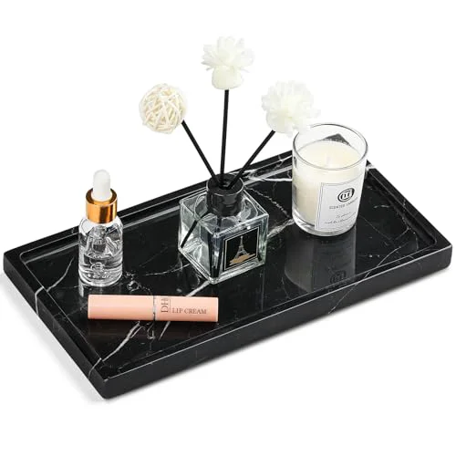 Contemporary Natural Marble Vanity Tray Minimalist