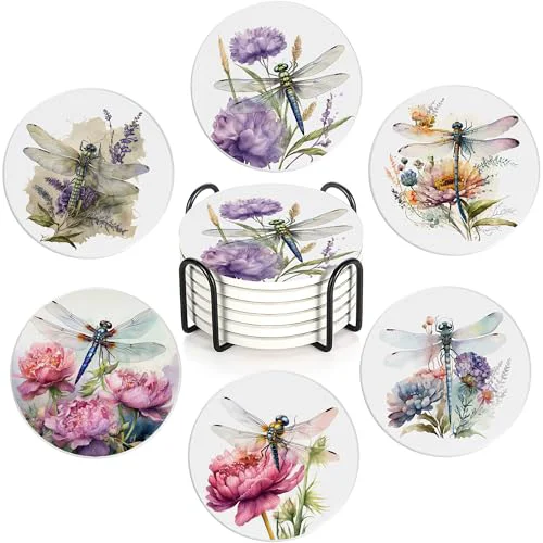 Trendy Coaster for Drinks Set of 6 Classic