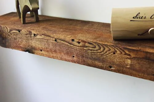 Refined Reclaimed Wood Fireplace Mantel Shelf User-Friendly