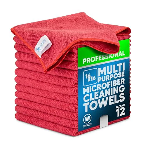 Green MW Pro Microfiber Cleaning Cloth 12 Count Official