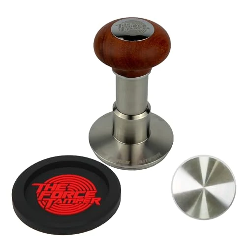 Authentic 54.00mm Standard Set Reddish Brown Wooden Jellyfish Handle Coffee Tamper Certified