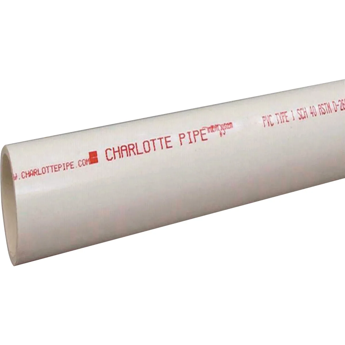 Clean Charlotte Pipe 6 In. x 20 Ft. Schedule 40 PVC DWV Pressure Dual Rated Pipe Smooth