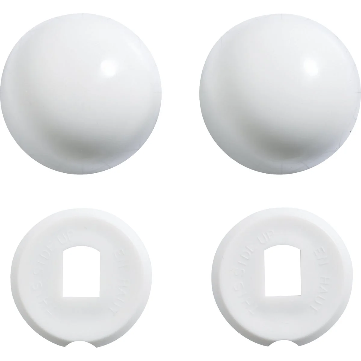 User-Friendly Kohler Parts White Plastic Snap-On Toilet Bolt Caps 2-Ct. Recyclable
