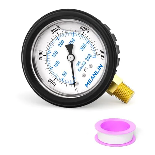 High-End 0 5000Psi Stainless Steel Liquid Filled Pressure Gauge 1 Artisan