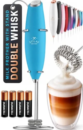 Luxury Powerful Milk Frother Wand With Duracell Batteries Top-Quality