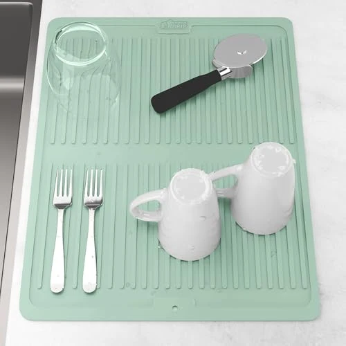 Versatile Patented BPA Silicone Dish Drying Mat Smart
