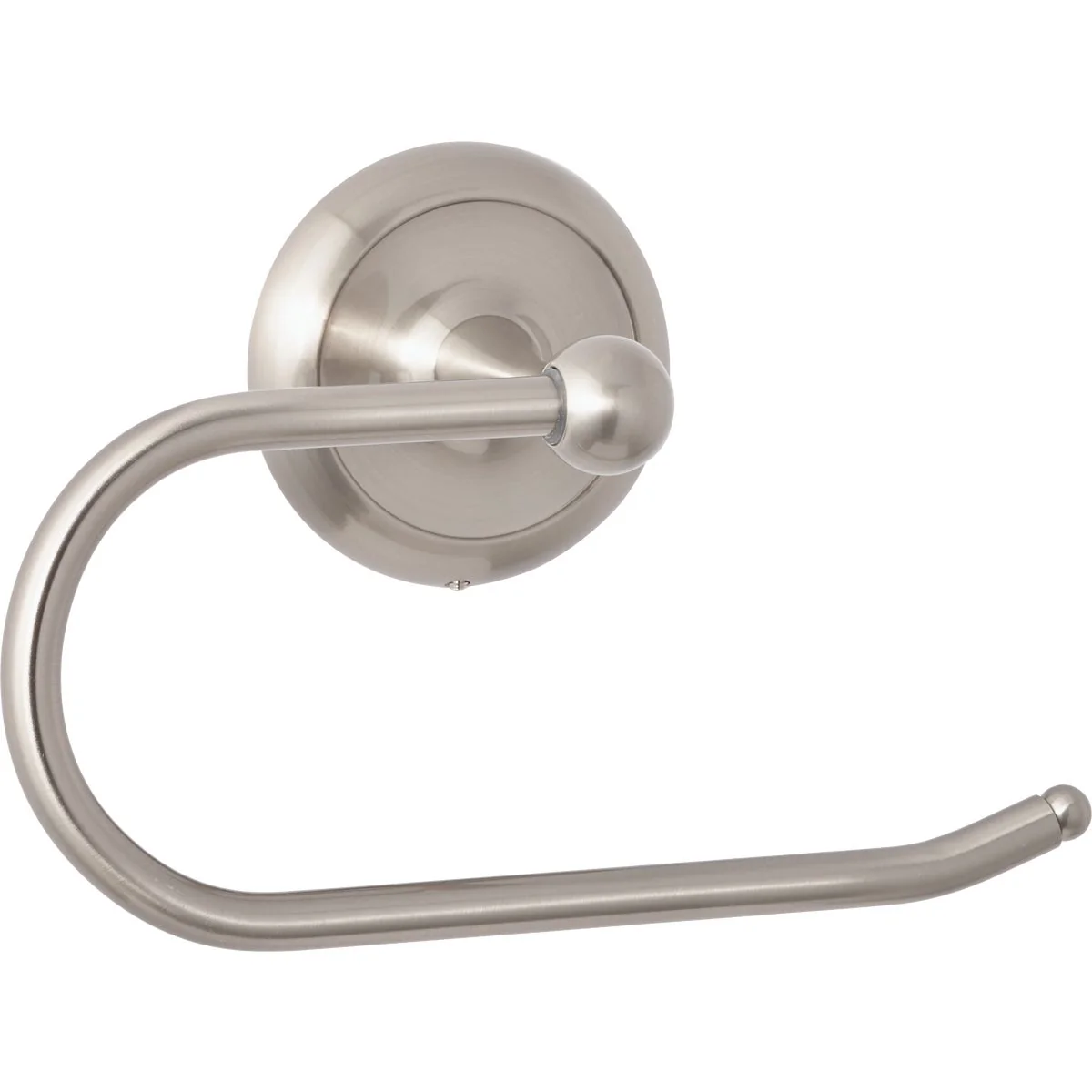 Relaxed Home Impressions Aria Brushed Nickel Single Post Wall Mount Toilet Paper Holder Natural