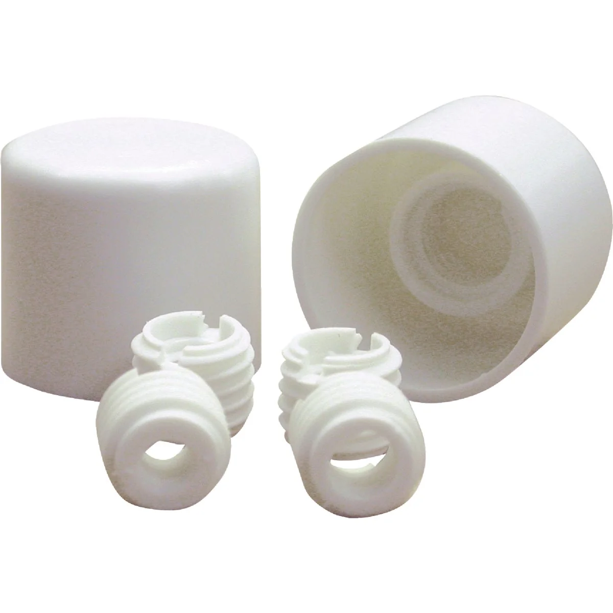 Soft Danco Twister White Plastic Screw-On Toilet Bolt Caps 2-Ct. Selected