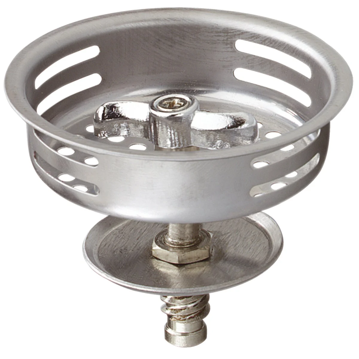 Expertly Made Do it 3-1 2 In. Stainless Steel Turn2Seal Threaded Post Basket Strainer Stopper Genuine