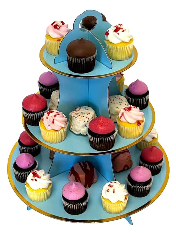Fashionable Blue Cupcake Stand Premium