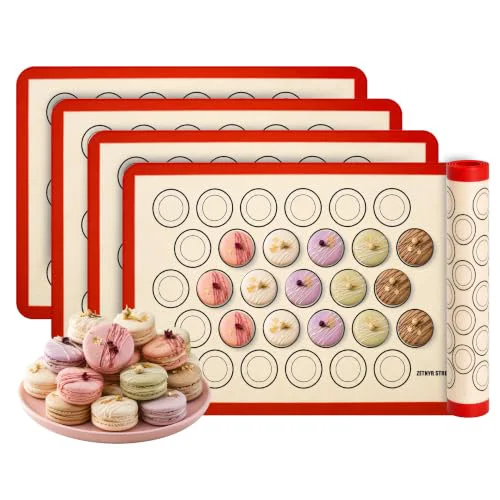 Recyclable Macaron Baking Mat Silicone Non Stick 4 Count Relaxed
