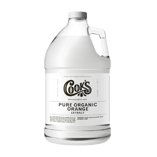 Consistent Organic Orange Extract for Baking 128 Fl Oz Minimalist