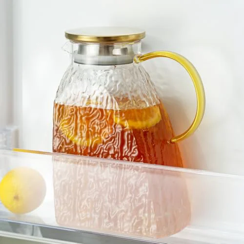 Fast Water Pitcher Glass Jug With Lid and Spout Official