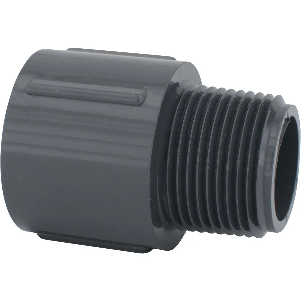 Smooth Charlotte Pipe 1 In. Schedule 80 Male PVC Adapter Premium Material