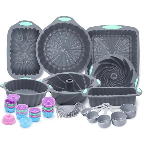 Casual 72 Pieces Silicone Bakeware Set 72 Count Consistent