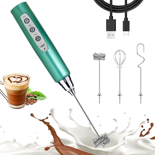 Original Green Milk Frother Wand for Coffee Secure