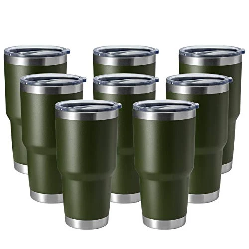 Dependable 30oz Stainless Steel Tumbler 8 Count Recyclable