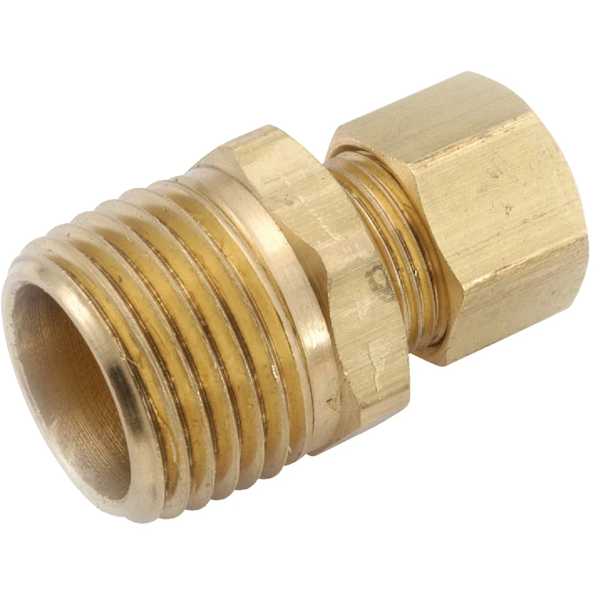 Elegant Anderson Metals 1 4 In. x 1 2 In. Brass Male Union Compression Adapter Reusable