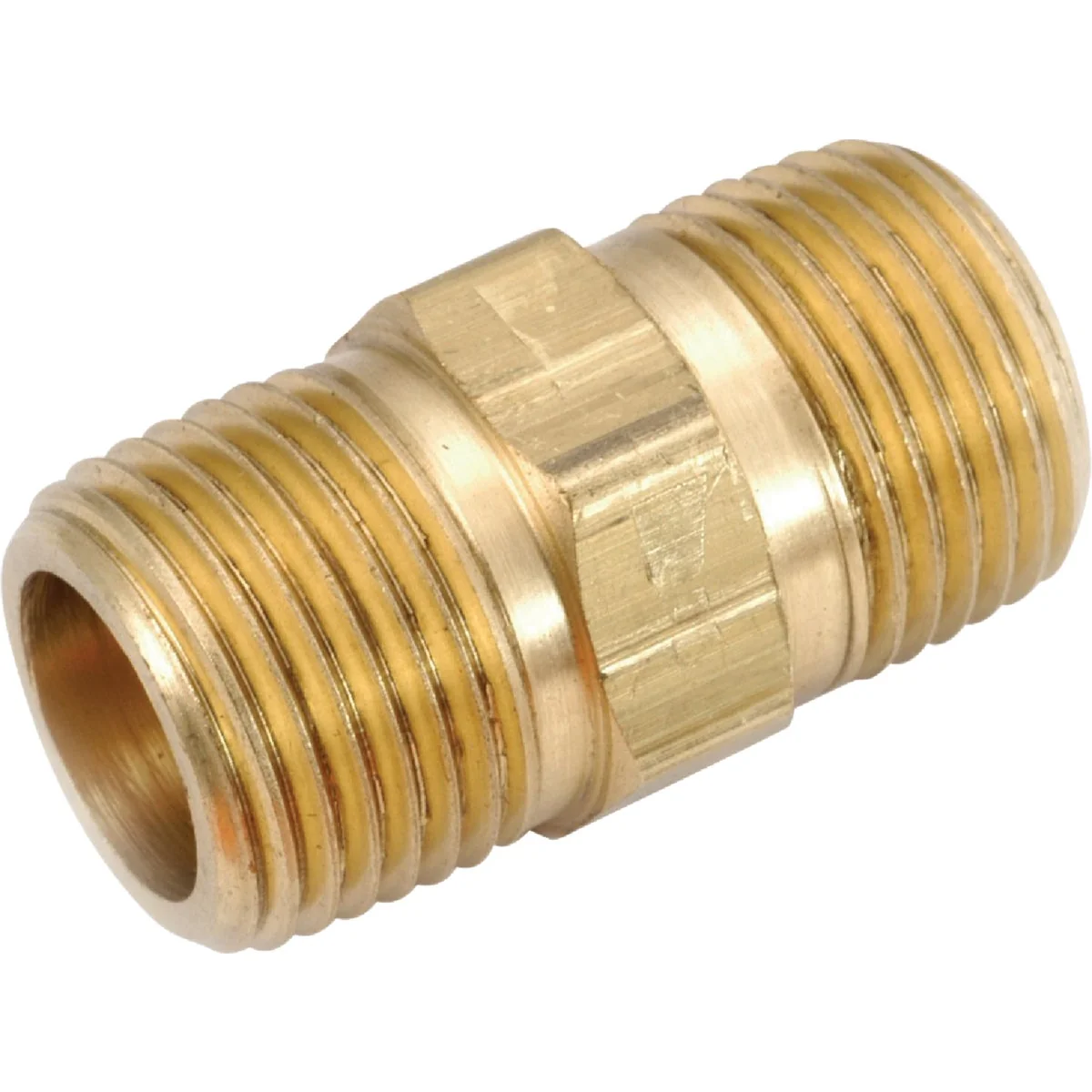 Professional Anderson Metals 3 8 In. OD x 1.1 In. L Brass Nipple Reusable