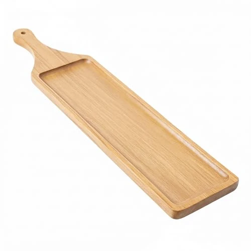 Specialty Long Wooden Serving Board with Handle Prestigious
