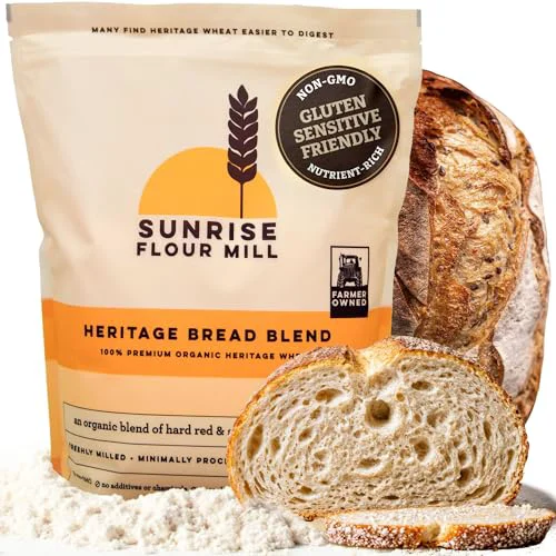 Enhanced Heritage Organic Bread Flour Blend 80 Ounce Quality