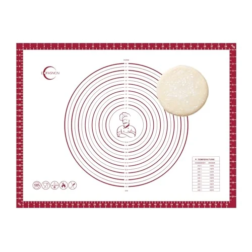 Powerful Silicone Pastry Mat Dough Baking Bread Sourdough Fondant Pie Dough Pizza Reusable