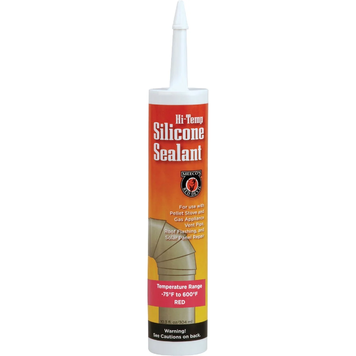 Functional Meeco’s Red Devil 10.3 Oz. Red Silicone Hi-Temp Sealant Sophisticated