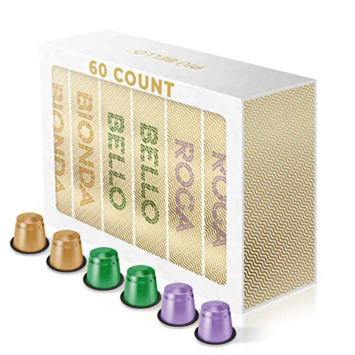 Fine Espresso Coffee Pods for Nespresso Machines 60 Count Artisan