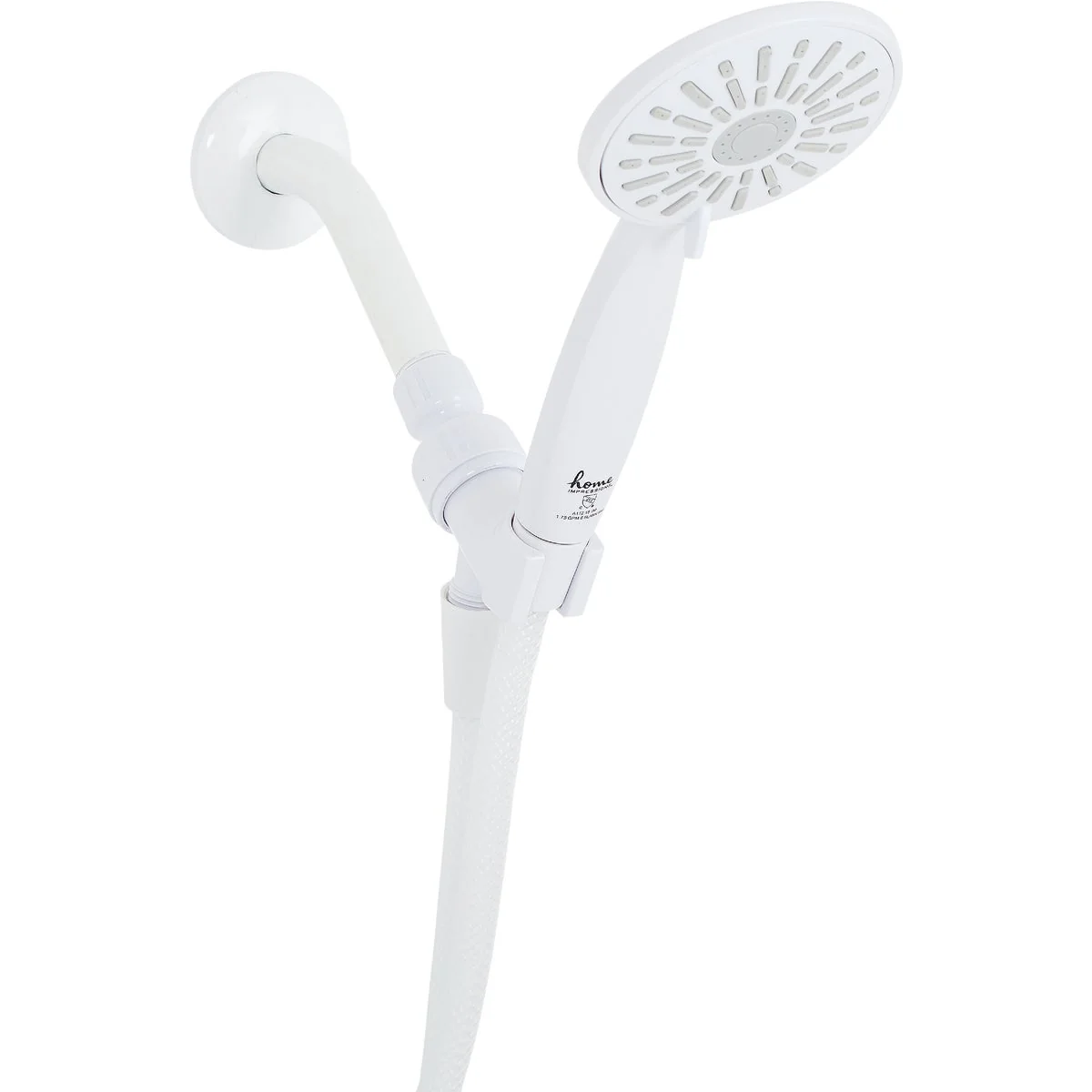 Elite Home Impressions 3-Spray 1.8 GPM Handheld Shower White Proven