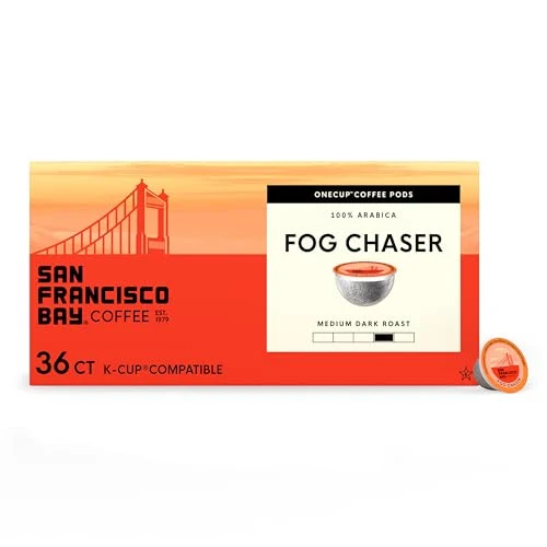 Sophisticated Fog Chaser K Cup Compatible Coffee Pods 36 Count Dependable