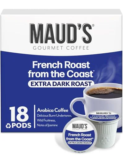 Elegant French Dark Roast Coffee Pods 18ct 18 Count Consistent