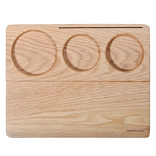 Reliable Tamping Mat Natural OAK Espresso Tamping Station Consistent