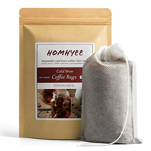 Environmentally Friendly No Mess Cold Brew Coffee Filters 120 Count Classic