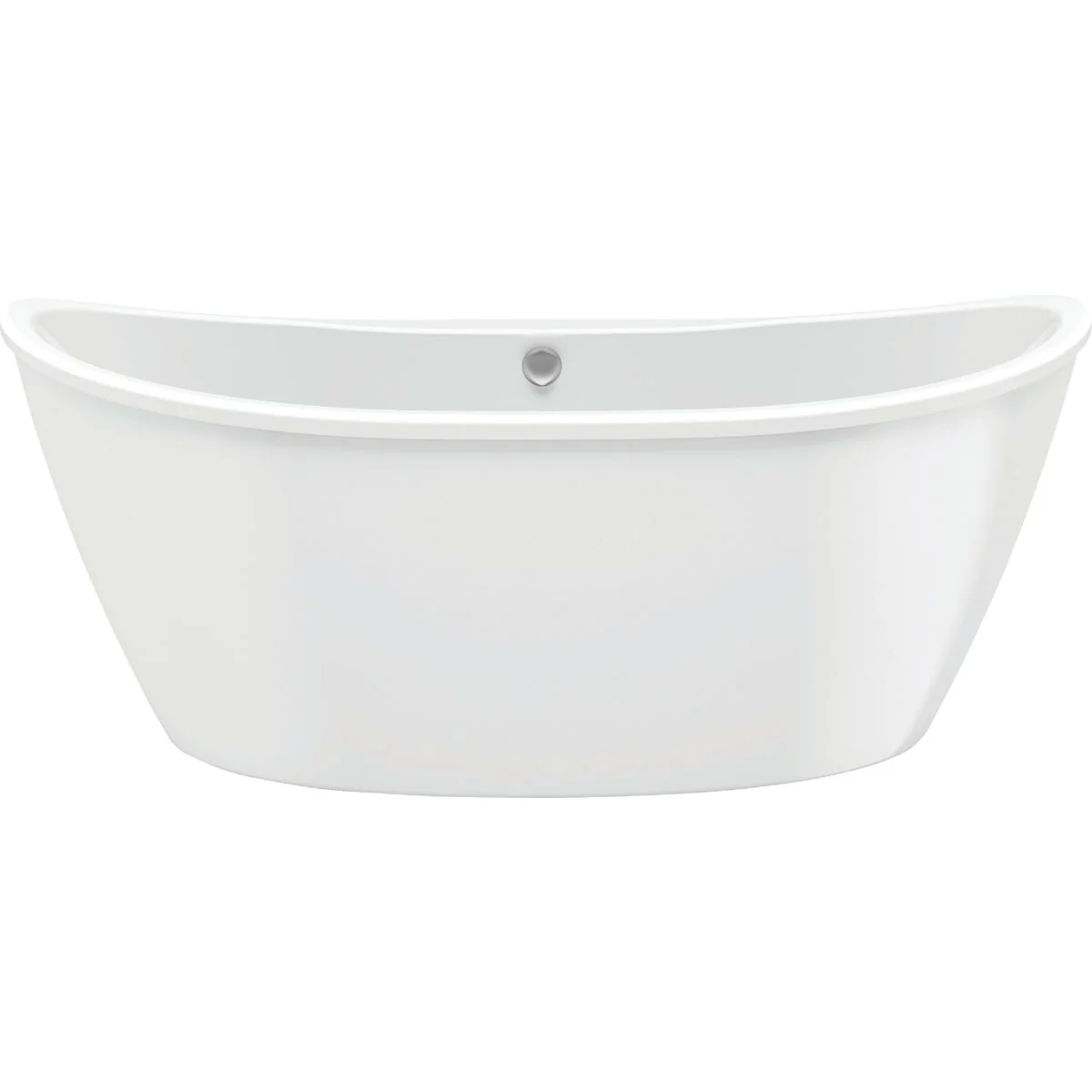 Flexible Maax Delsia 66 In. L x 36 In. W x 26 In. H Center Drain standing Bathub in White Carefully Designed