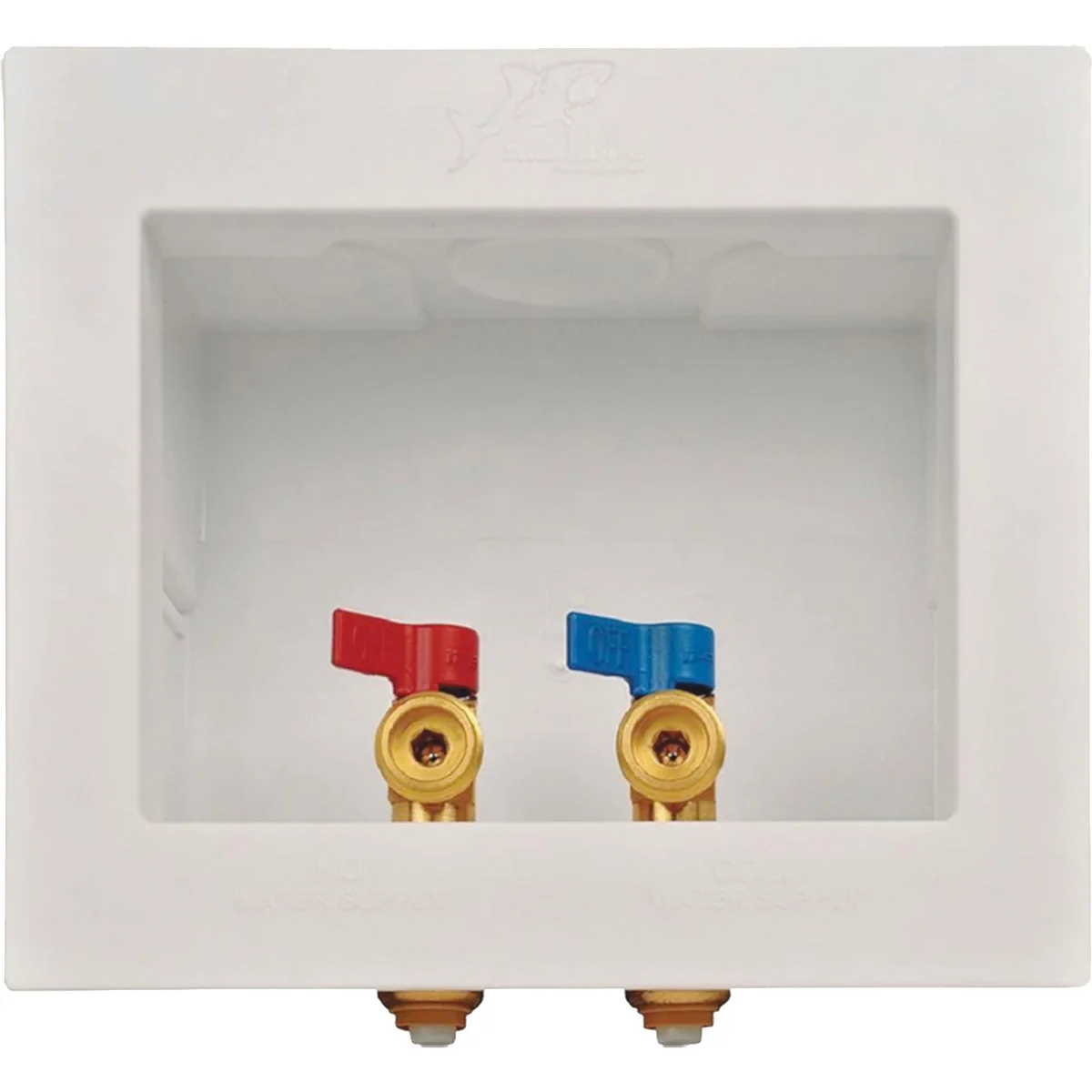Clean SharkBite 1 2 In. Push-to-Connect x 3 4 In. MHT White Washing Machine Outlet Box World-Class