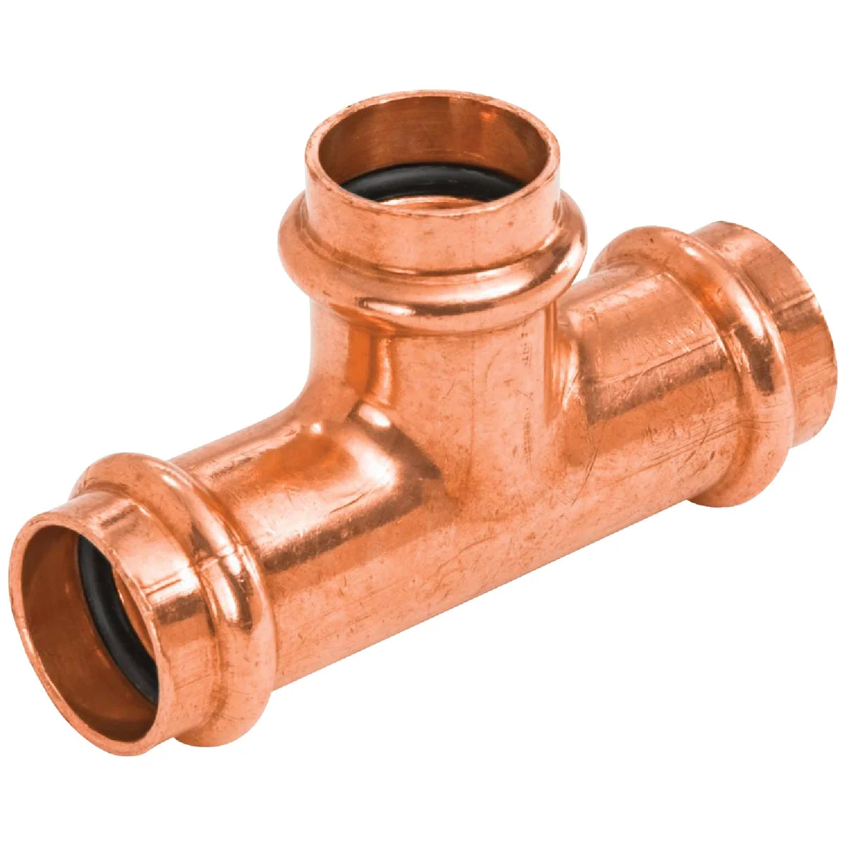 Stylish NIBCO 3 4 In. x 3 4 In. x 1 2 In. PxPxP Reducing Press Copper Tee Specialty
