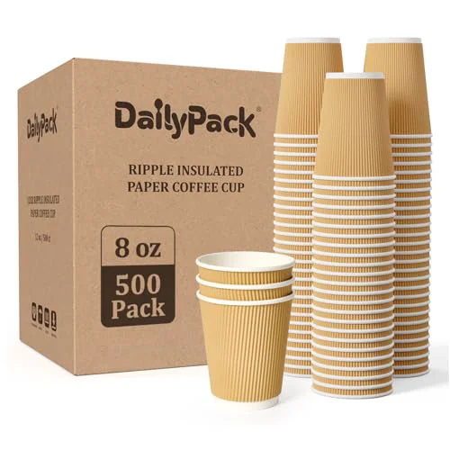 Exceptional 500 Pack 8 oz Coffee Cups 500 Count Green