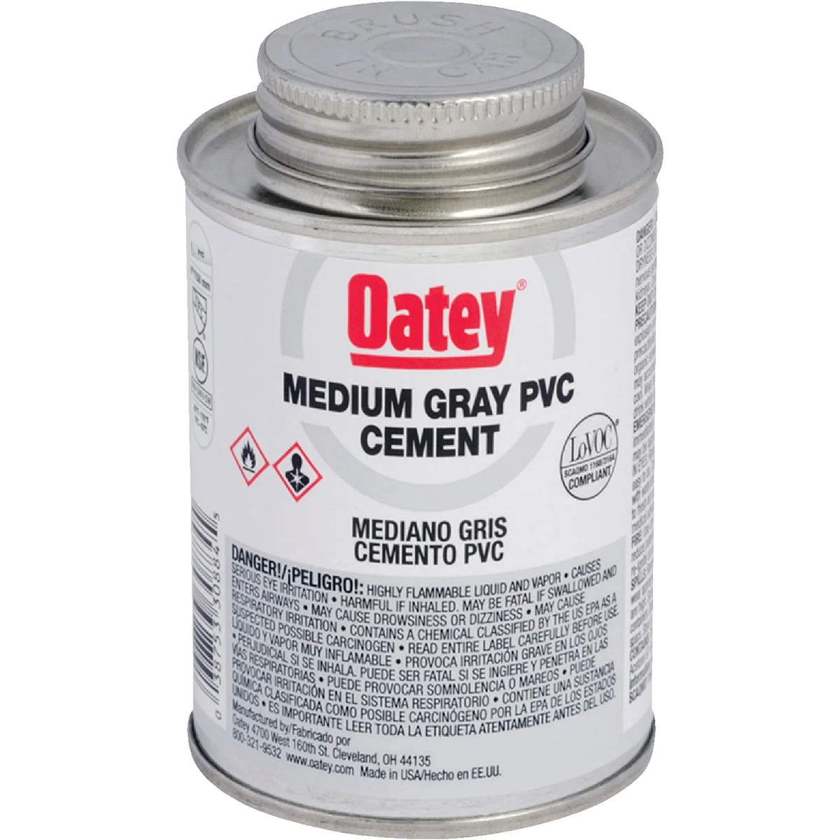 Contemporary Oatey 4 Oz. 40 F to 90 F PVC Gray Cement Sophisticated