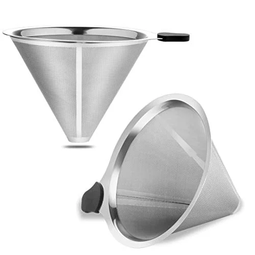 Premium Material 2PCS Pour Over Coffee Filter 2 Count Elegant