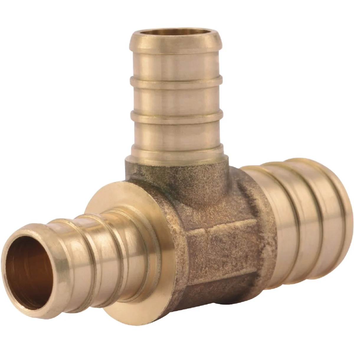 Outstanding SharkBite 3 4 In. x 1 2 In. x 1 2 In. Barb Reducing Brass PEX Tee Innovative
