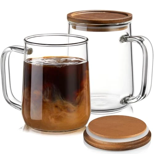 Verified Glass Coffee Mugs 2 Count Expertly Made