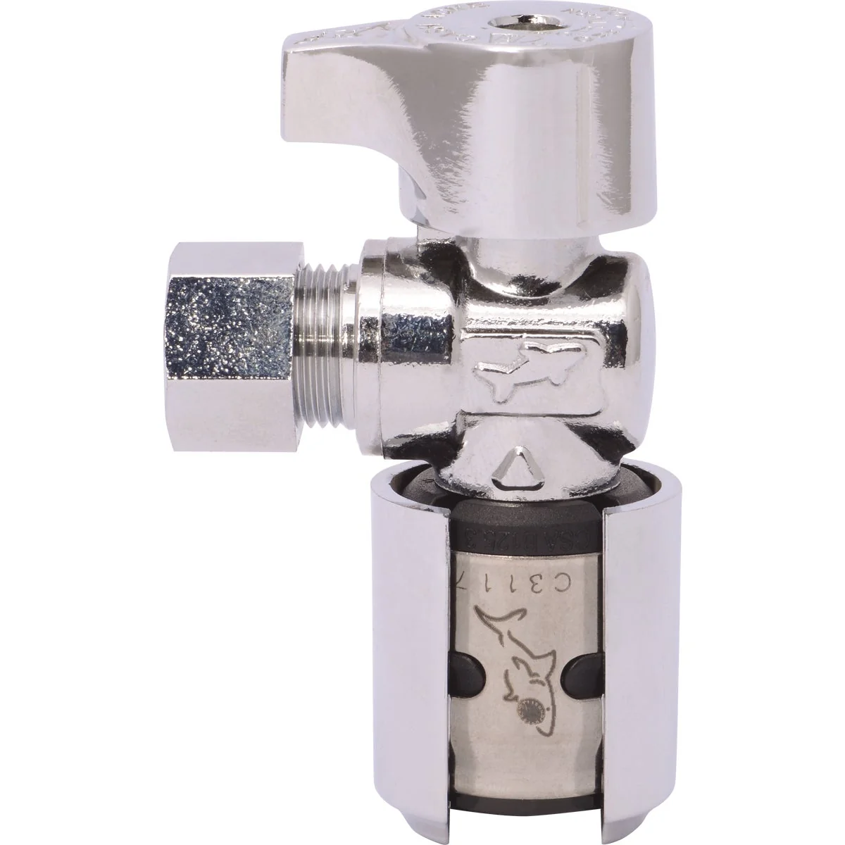 Traditional SharkBite EvoPex 1 2 In. x 3 8 In. Push-to-Connect Plastic Angle Valve Premium