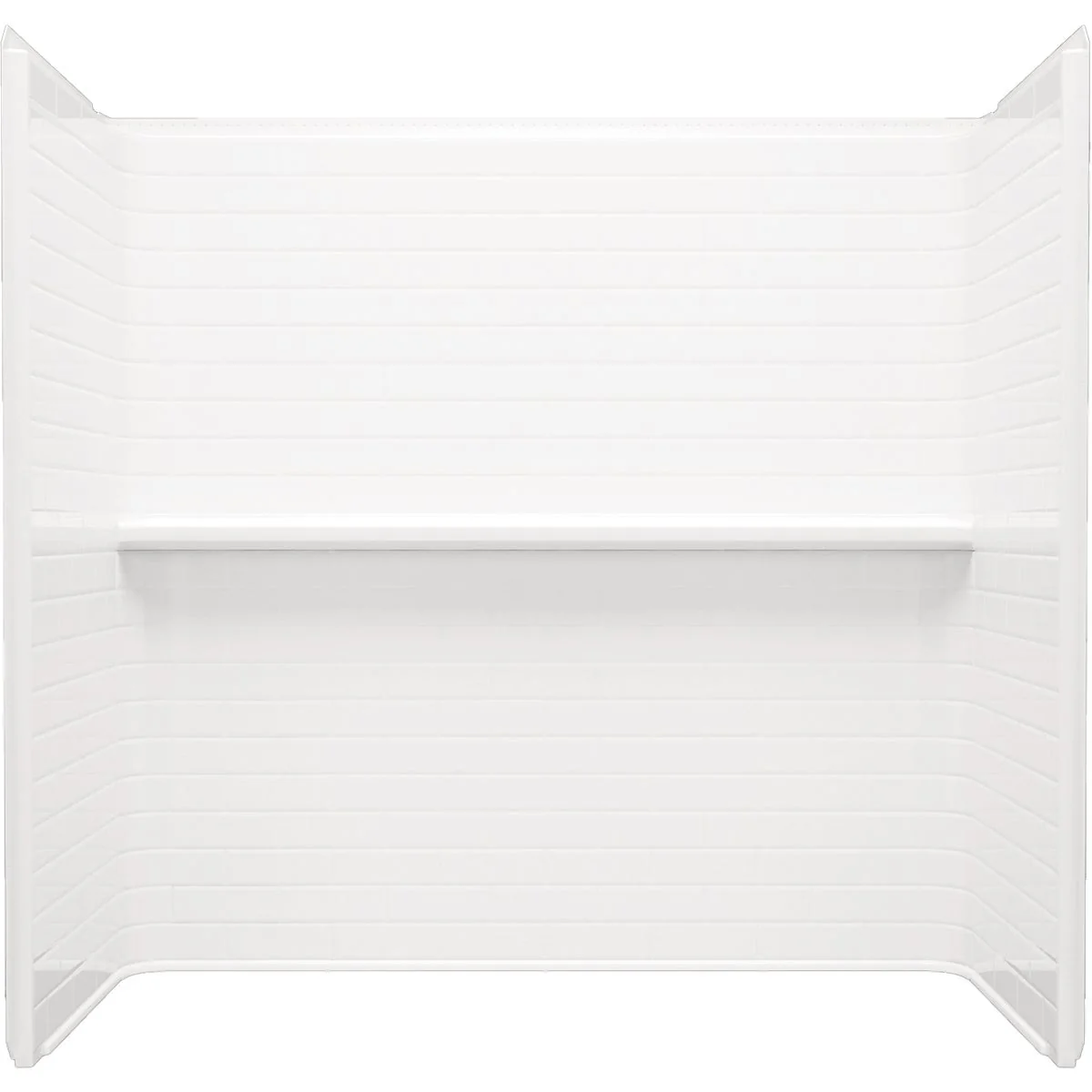 Superior Sterling Traverse 4-Piece 60 In. x 30 In. Tub Wall Kit in White Subway Tile Pattern Premium