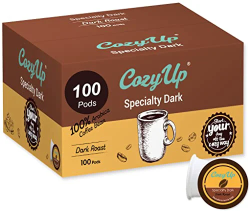 High-Quality Specialty Dark Coffee Single Serve Pod 100 Count Contemporary